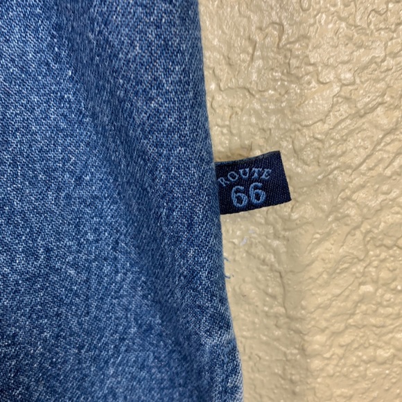 Route 66 Denim Jean Skirt Blue with Floral Embroidery 18W . - Picture 7 of 13